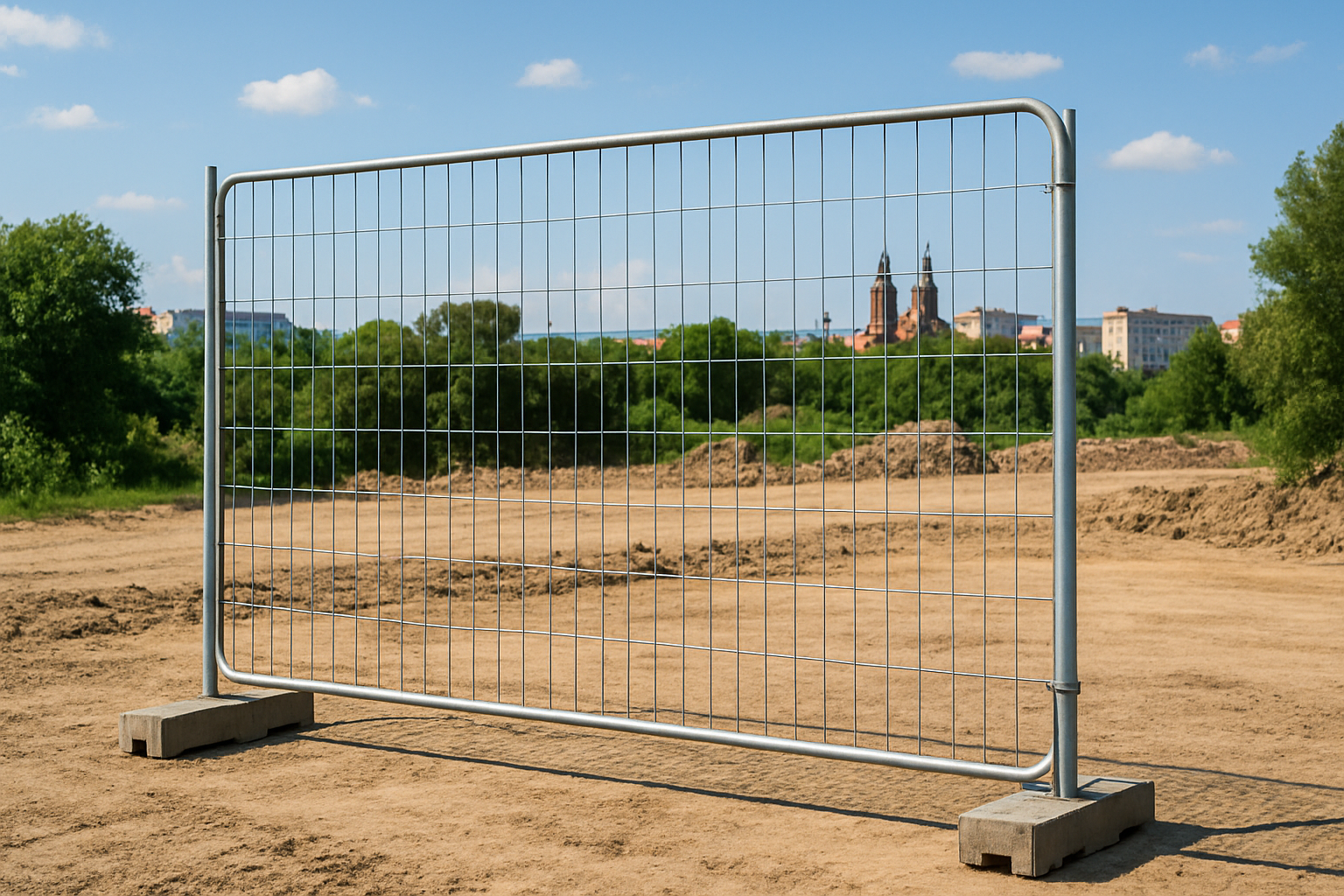 Ogrodzenia tymczasowe Poznań zabezpieczające teren inwestycji na otwartej działce
